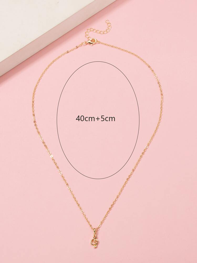 Music Note Charm Necklace