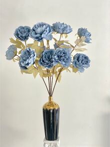 1 pieza 67 cm Flor artificial de peonía de seda, adecuada para decoración de escena de boda/decoración del hogar/decoración de fiesta de cumpleaños y vacaciones - Multicolor - Ver 2