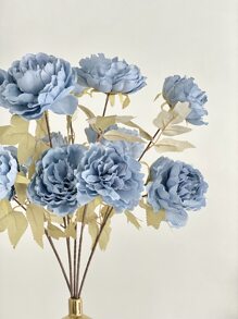 1 pieza 67 cm Flor artificial de peonía de seda, adecuada para decoración de escena de boda/decoración del hogar/decoración de fiesta de cumpleaños y vacaciones - Multicolor - Ver 5