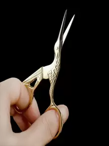 1pc Crane Design Scissors - Gold - View 1