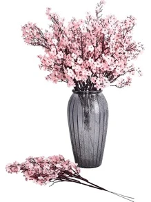 1PC/6PCS Artificial Flower Bouquet Babysbreath Wedding Decoration, Fake Plants Room Decor Fall Decor Fake Flowers Garden Autumn Decor Centerpieces Home Vase Decoration, Dining Room, Bedroom, Bathroom Decoration, Valentine's Day, New Year Decoration, Outdoor Garden Flower Arrangement, Shooting Props, Windowsill Flower Arrangement, Valentine Day, Gift Gifts Birthday Graduation,Garden Decor,Outdoor Plant,Gardening,Fake Flowers