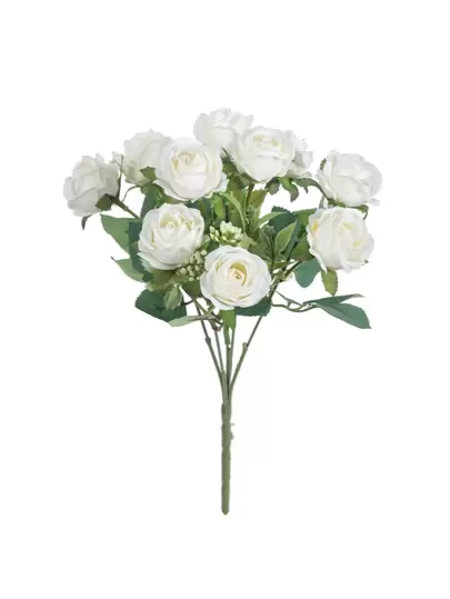 1/3/6 piezas Ramo de flores de rosa artificial, decoración del hogar, accesorios de fotografía, decoración de boda para jardín al aire libre, ramo de novia, corsage de muñeca, decoración de fiesta, regalo del Día de San Valentín, decoración de Año Nuevo