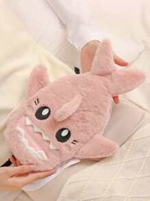 1pc Shark Design Hot Water Bag - Pink - View 5