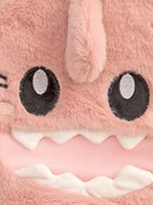 1pc Shark Design Hot Water Bag - Pink - View 3