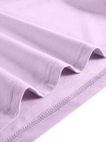 Tim Lord Guys Cotton Cartoon Graphic Tee - Mauve Purple - View 3