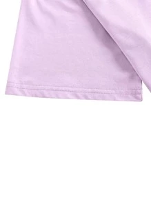 Tim Lord Guys Cotton Cartoon Graphic Tee - Mauve Purple - View 4