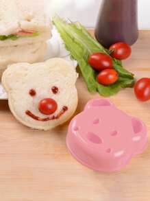 1入組熊形狀三明治機 - 粉色 - 查看 2