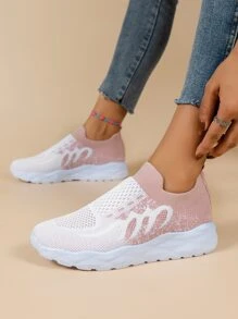 Zapatos para correr slip on de dos tonos - Multicolor - Ver 1