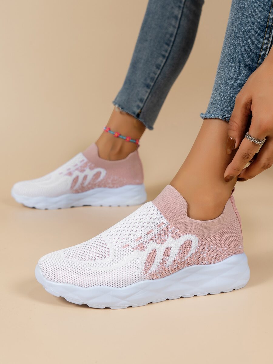 Zapatos para correr slip on de dos tonos - Multicolor - Ver 1