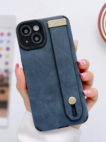 Hộp đựng điện thoại đơn giản có dây đeo cổ tay - Màu xanh lam - Xem 1