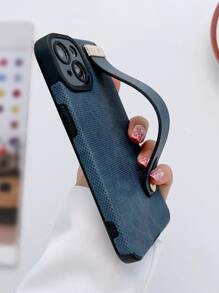 Hộp đựng điện thoại đơn giản có dây đeo cổ tay - Màu xanh lam - Xem 3