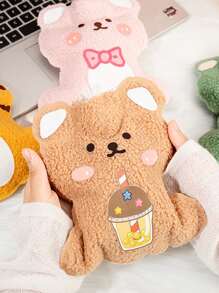 1入組熊設計隨機色熱水袋 - 彩色 - 查看 1