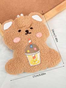 1入組熊設計隨機色熱水袋 - 彩色 - 查看 2