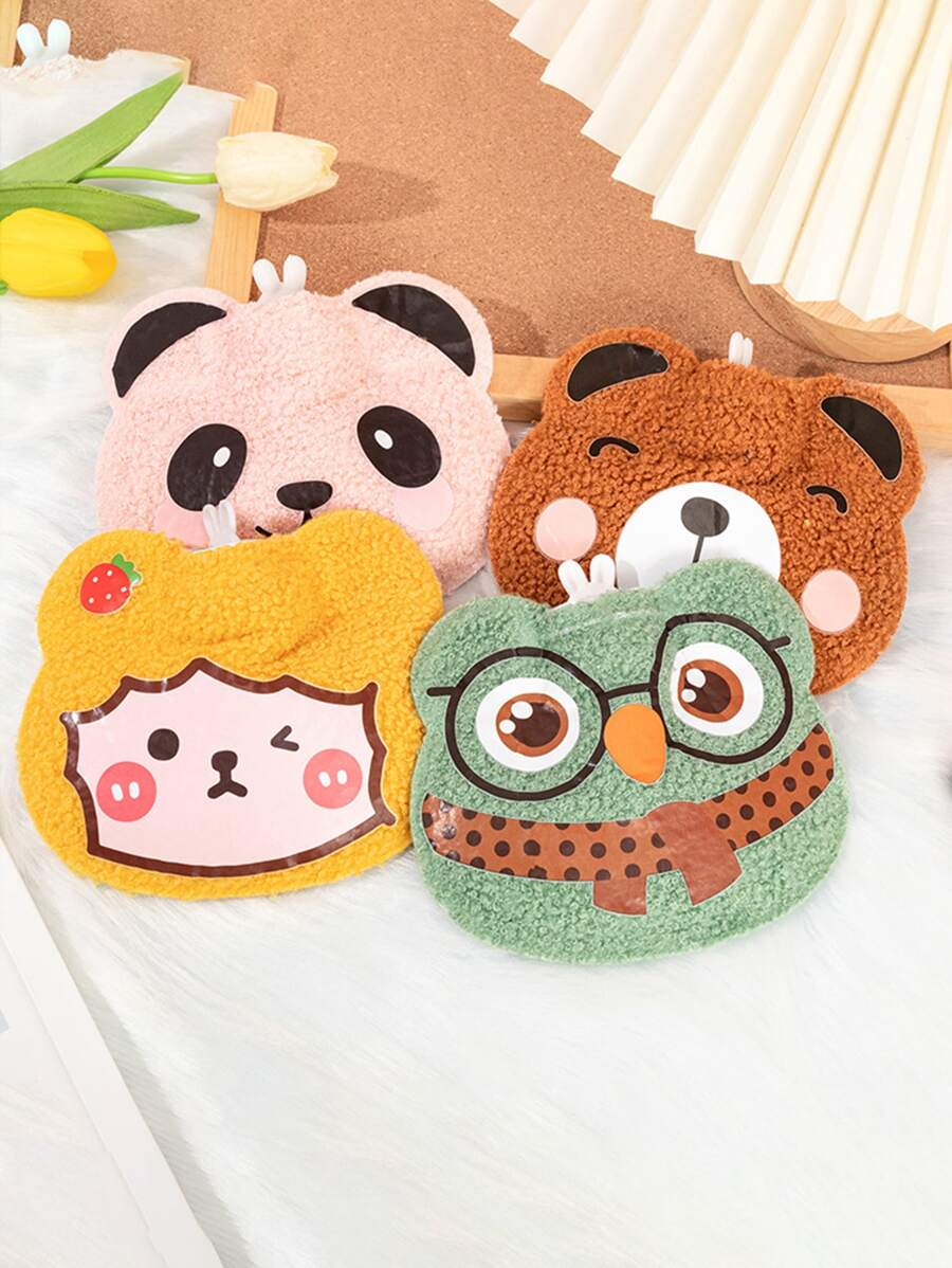 1 pieza Bolsa de agua caliente con diseño de dibujos animados al azar - Multicolor - Ver 1