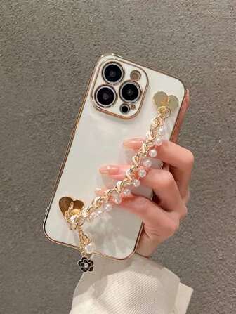 1入珍珠手鍊手機殼