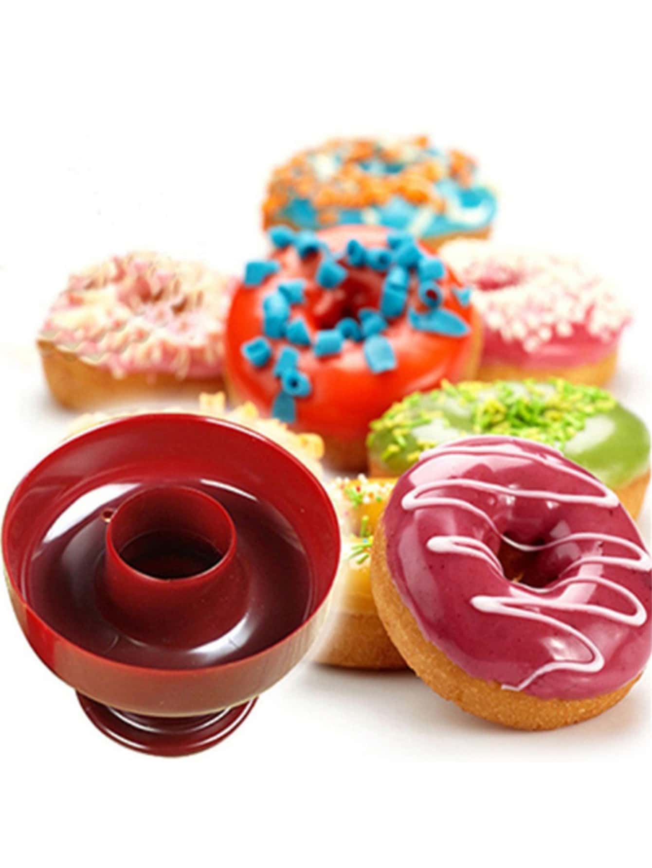 1 pieza Molde liso dónut - Burdeos - Ver 1