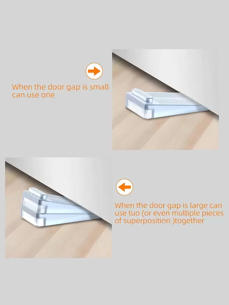 1pc Clear Door Stop - Clear - View 3
