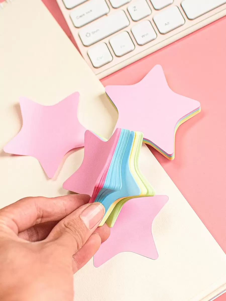 Ghi chú dính hình ngôi sao 1pc - Nhiều màu - Xem 1