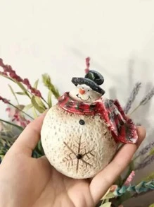 1pc Thủ công trang trí hình người tuyết - Nhiều màu - Xem 3