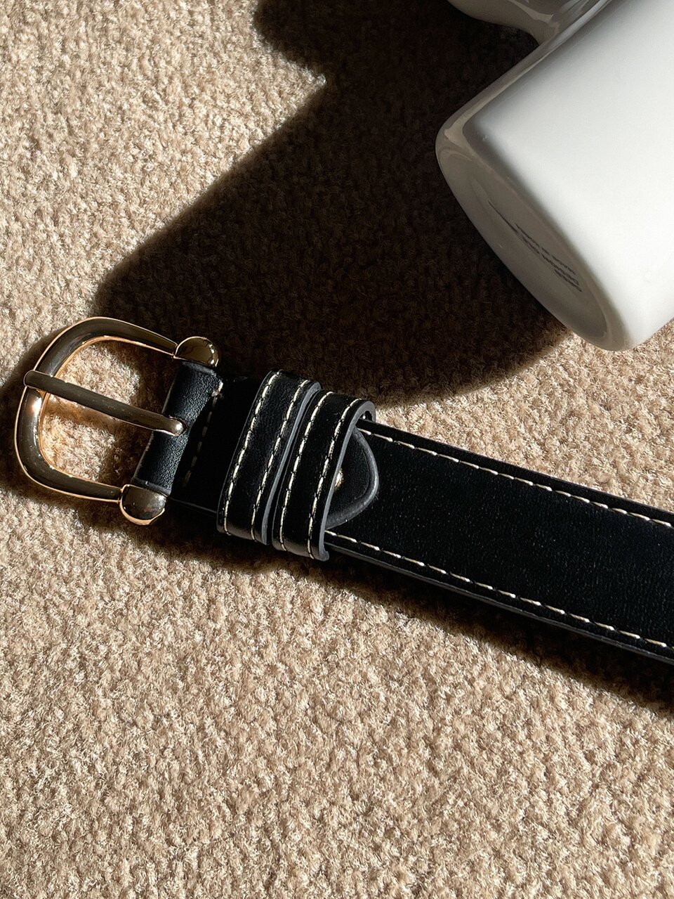 Geometric Buckle Belt
