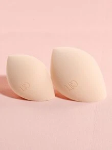 2pcs Dry & Wet Use Makeup Sponges Makeup Sponge, Multicolor Latex-Free Reusable Washable Soft Flawless Makeup Applicators For Powder, Liquid, Makeup Design, Travel Essential - Apricot - View 6