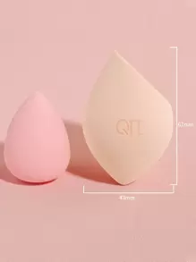 2pcs Dry & Wet Use Makeup Sponges Makeup Sponge, Multicolor Latex-Free Reusable Washable Soft Flawless Makeup Applicators For Powder, Liquid, Makeup Design, Travel Essential - Apricot - View 7