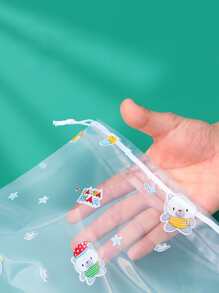 3pcs Cartoon Graphic Travel Storage Bag - Multicolor - View 5