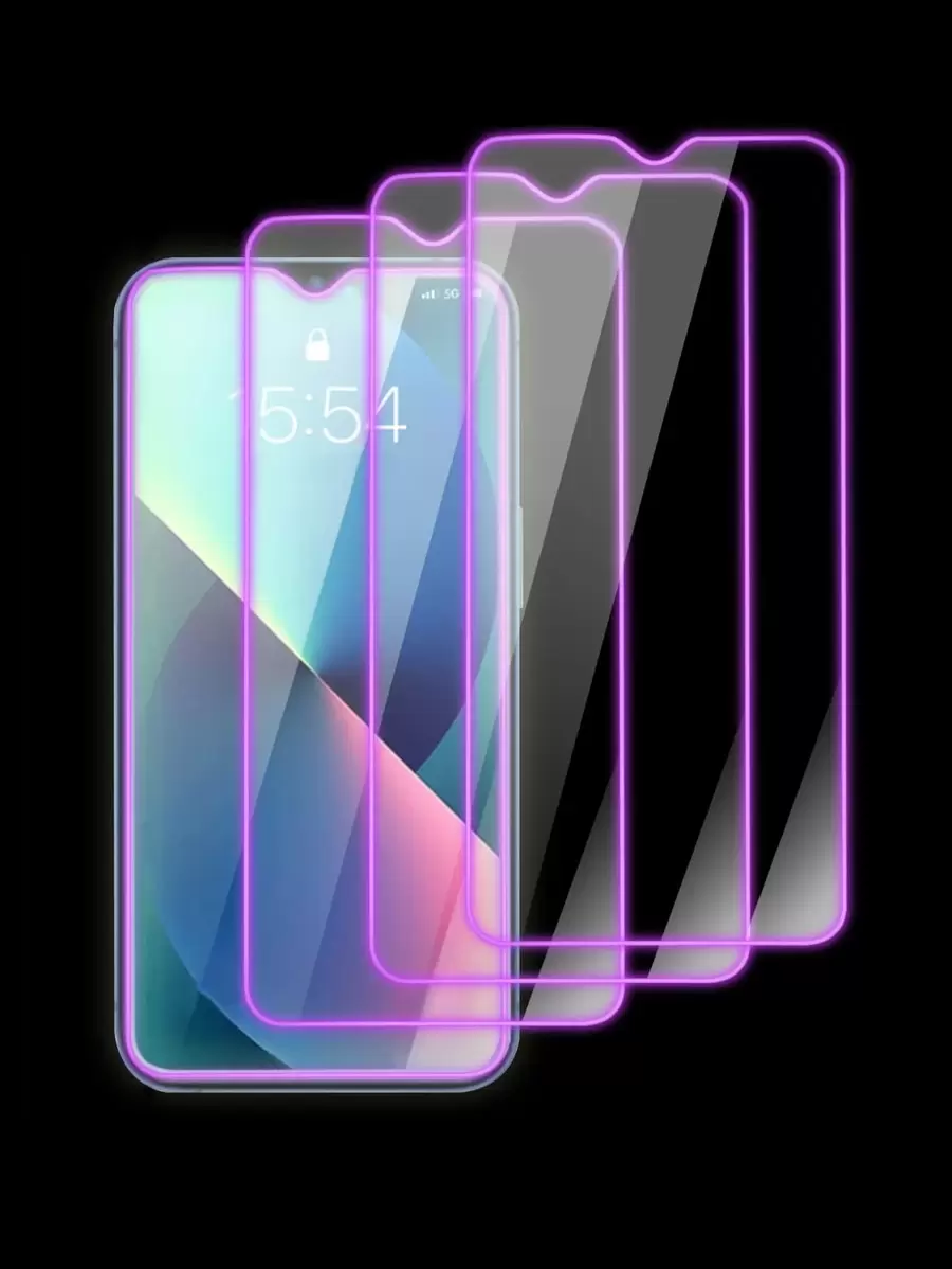 3 tờ giấy HD màn hình điện thoại cường lực - Màu tím - Xem 1