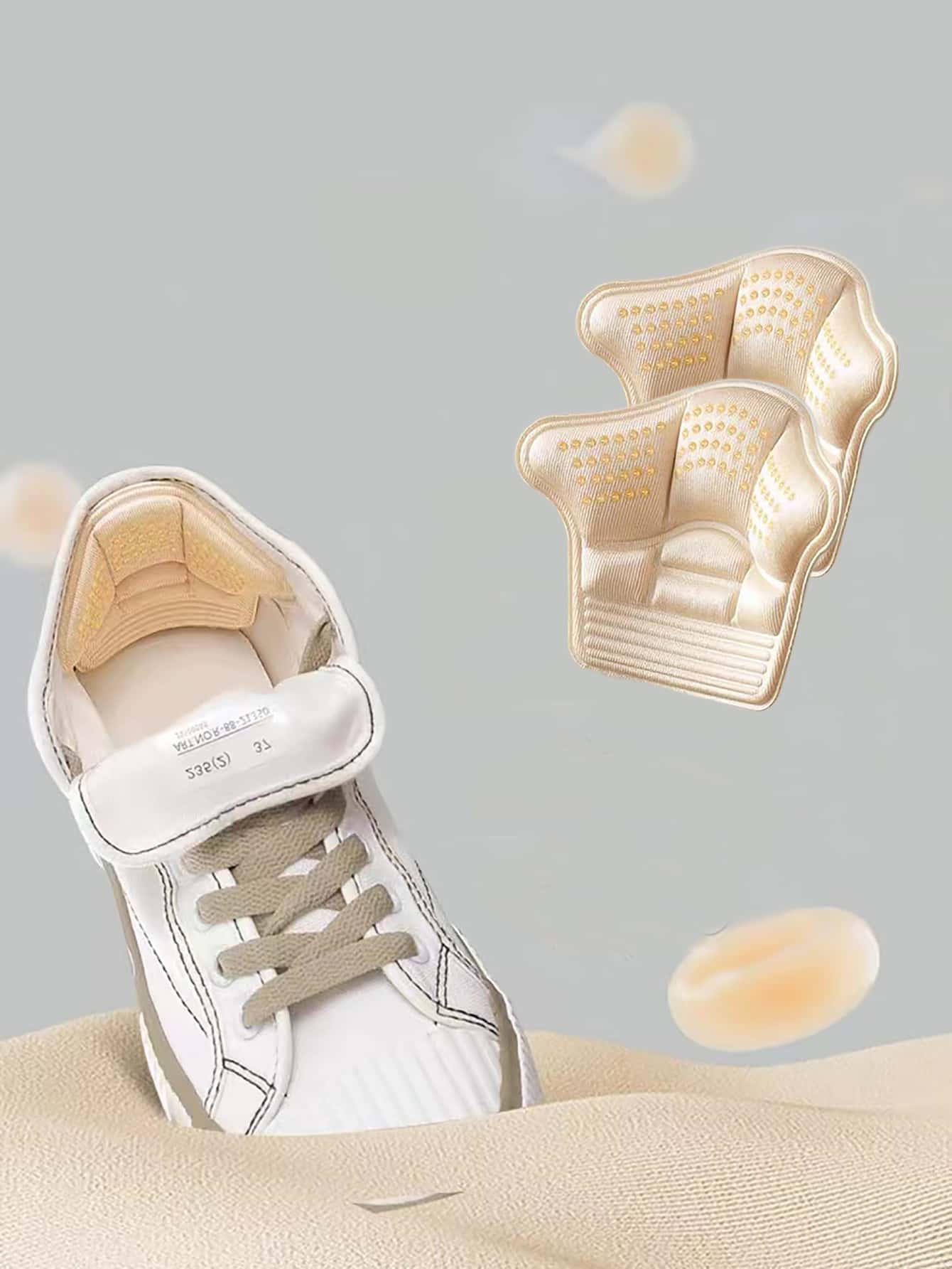 1pair Minimalist Heel Cushion Pads - Apricot - View 1