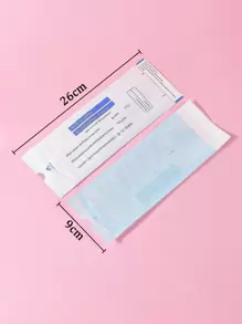 klimonla 20pcs Disposable Self-Sealing Nail Tool Sterilization Pouch UV Disinfection Storage Bag (Medium Size),Nail Supplies,Nail Tools,Nail Art Tools,Back To School,Nails,Nail Tools For Press On Nails - Blue and White - View 9