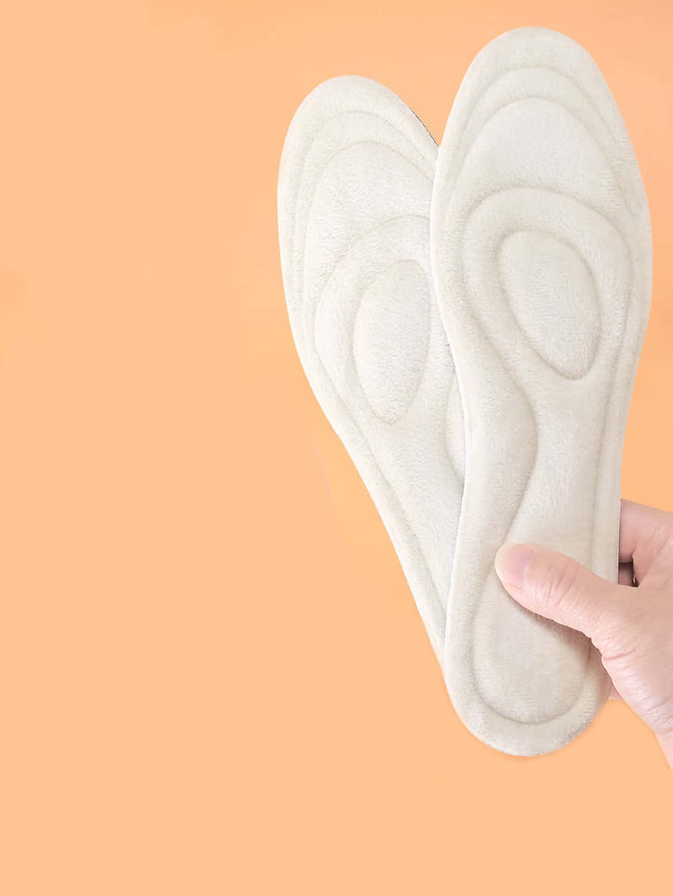 1雙透氣鞋墊 - 米色 - 查看 1