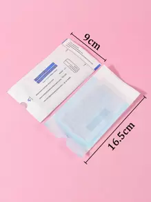 klimonla 20 件一次性小型自封紫外线消毒美甲工具收纳袋，美甲用品，美甲工具，美甲工具，返校，指甲，按压指甲用美甲工具 - 藍白色 - 查看 8