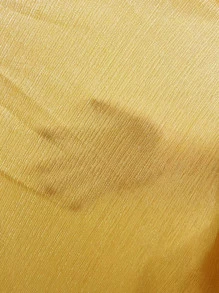 Flirla Đầm Plus Size Dây kéo màu trơn Giải trí - Màu vàng - Xem 7