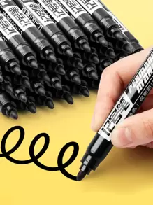 licao 10pcs Letter Graphic Marker - Black and White - View 1