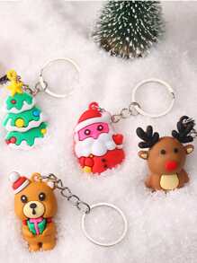 Christmas 1pc Random Cartoon Design Pet ID Tag - Multicolor - View 7