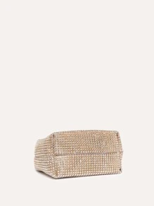 Long lanh lấp lánh quyến rũ, Sequin, Sang trọng, Túi đựng đồ trang trí bằng kim cương nhỏ sáng bóng Túi buổi tối, Túi ăn tối Ngọc trai giả, Kim cương giả cho cô gái dự tiệc, Phụ nữ, Cô dâu Hoàn hảo cho bữa tiệc, đám cưới, vũ hội, bữa tối/tiệc, cho cocktail - Rượu sâm banh - Xem 3