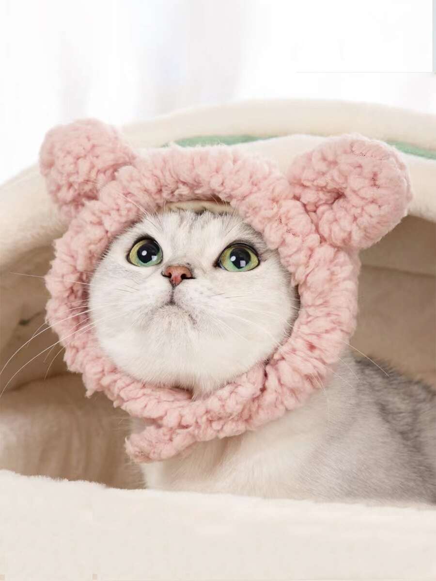 Ear Design Pet Hat - Pink - View 1