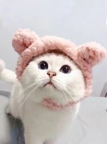 Ear Design Pet Hat - Pink - View 4