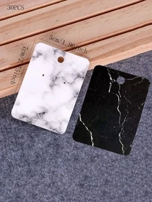 30 cái Đá cẩm thạch Mẫu Trang sức Màu Ngẫu nhiên Thẻ Hiển thị Trang sức - Nhiều màu - Xem 4