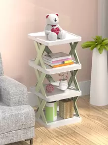 1 pieza Estante de almacenamiento de zapatos multifuncional de plástico - Multicolor - Ver 3