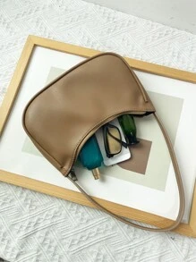 Túi vai màu trơn Thanh lịch - Lạc đà - Xem 4