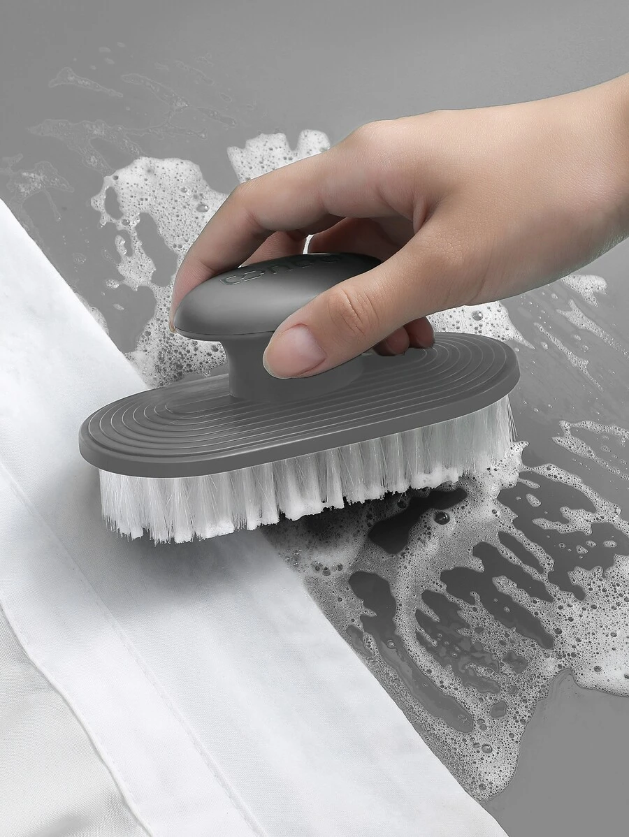 1pc Multifunction Cleaning Brush - Grey - View 1