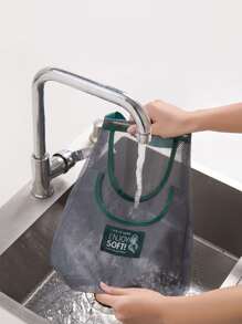 Túi bảo quản thực phẩm dạng lưới 1pc - màu xanh lá - Xem 3