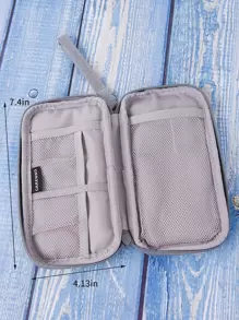 1入組便攜式數據線收納包 - 灰色 - 查看 6