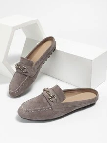 Women 2024 Fashion Slip-On Mule Slippers, Comfortable & Durable - Brown - View 1