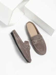 Women 2024 Fashion Slip-On Mule Slippers, Comfortable & Durable - Brown - View 3