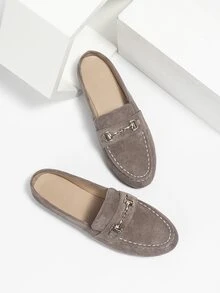 Women 2024 Fashion Slip-On Mule Slippers, Comfortable & Durable - Brown - View 4