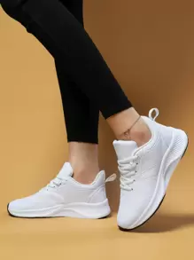 女性時尚皮面保暖輕便舒適運動鞋,適用於冬季