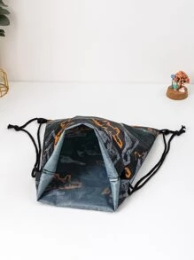 兒童恐龍圖案束口背包 - 彩色 - 查看 4