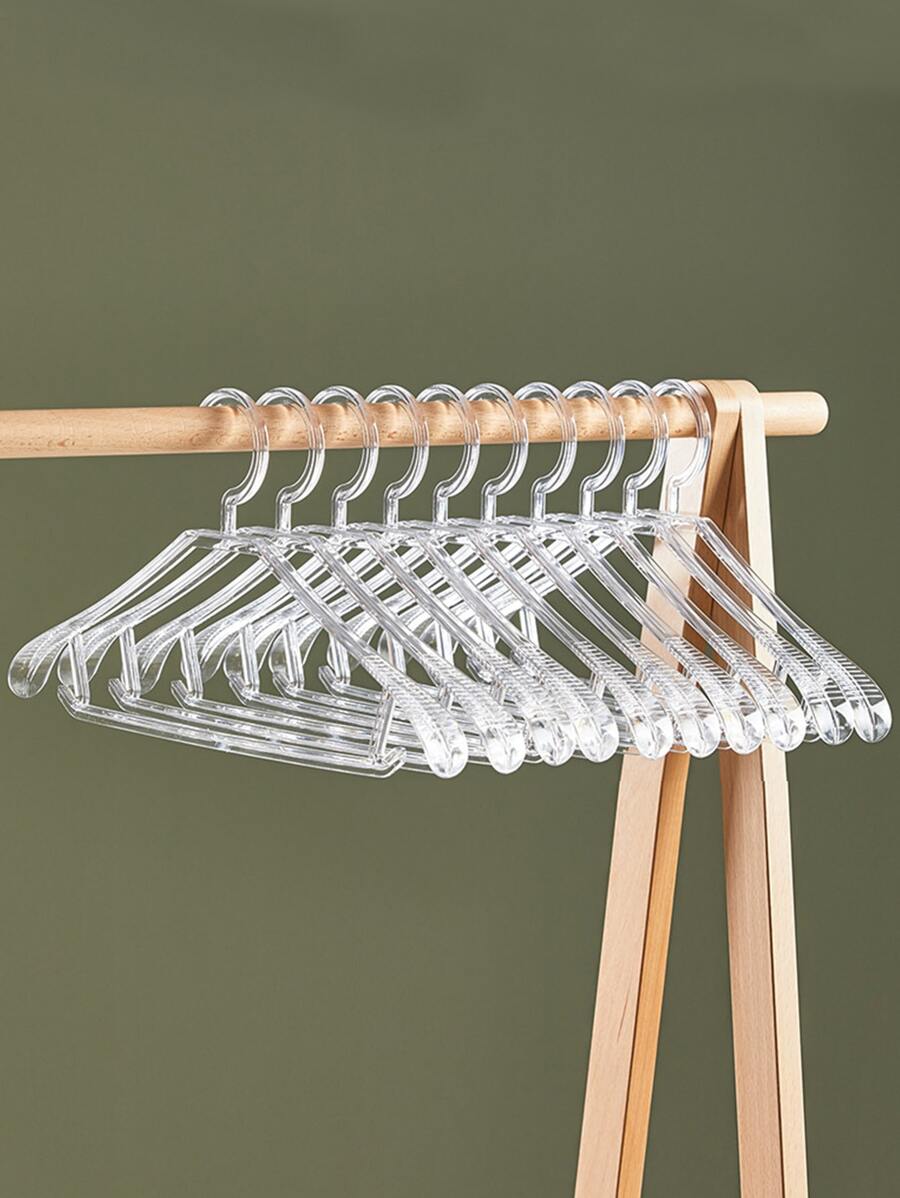 1pc Clear Anti-slip Hanger - Clear - View 1